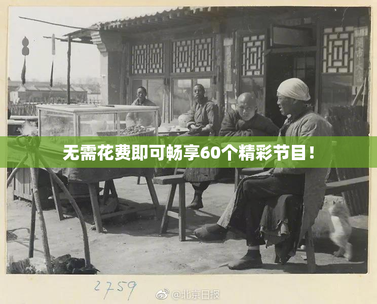 无需花费即可畅享60个精彩节目！