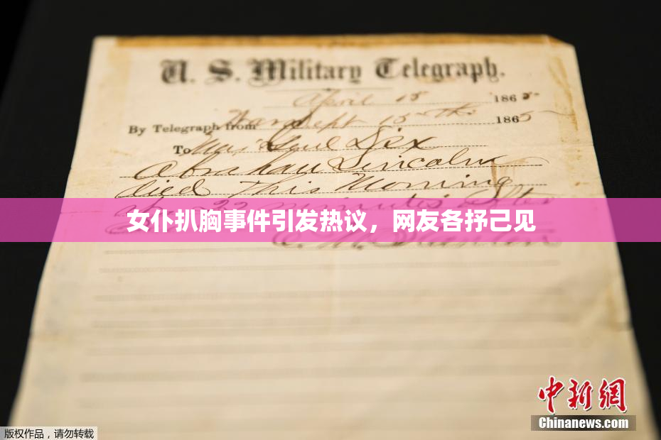 女仆扒胸事件引发热议，网友各抒己见