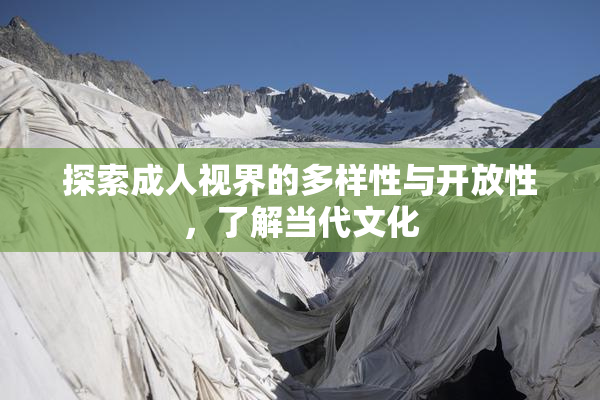 探索成人视界的多样性与开放性，了解当代文化