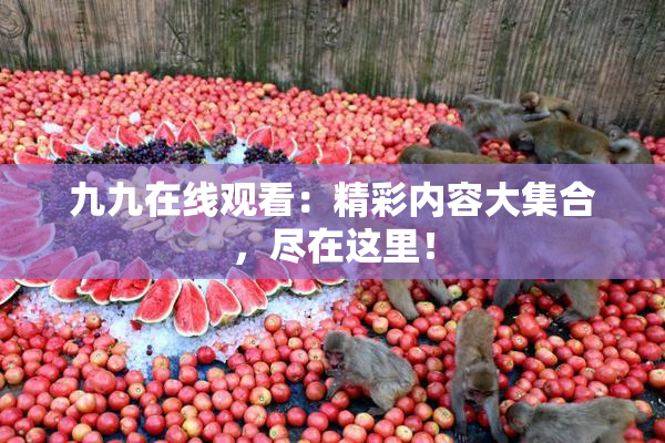 九九在线观看：精彩内容大集合，尽在这里！