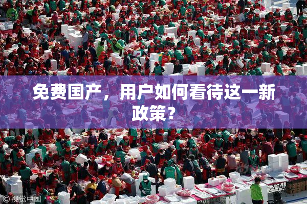 免费国产，用户如何看待这一新政策？