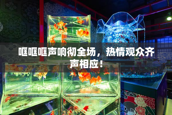 哐哐哐声响彻全场，热情观众齐声相应！