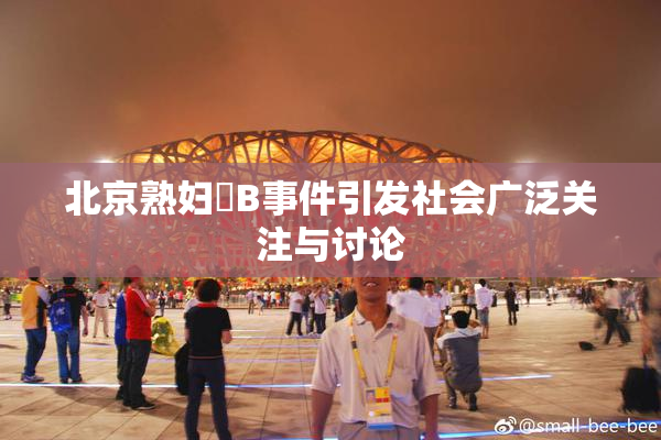北京熟妇槡B事件引发社会广泛关注与讨论
