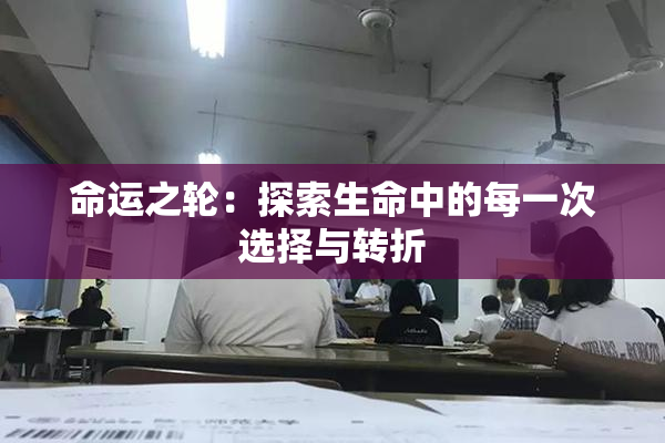 命运之轮：探索生命中的每一次选择与转折