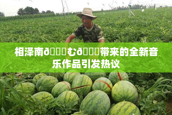 相泽南😚む🍍带来的全新音乐作品引发热议