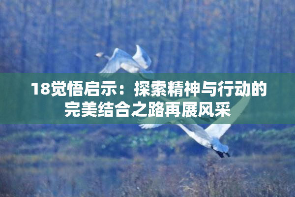 18觉悟启示：探索精神与行动的完美结合之路再展风采
