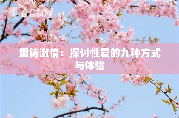 重铸激情：探讨性爱的九种方式与体验