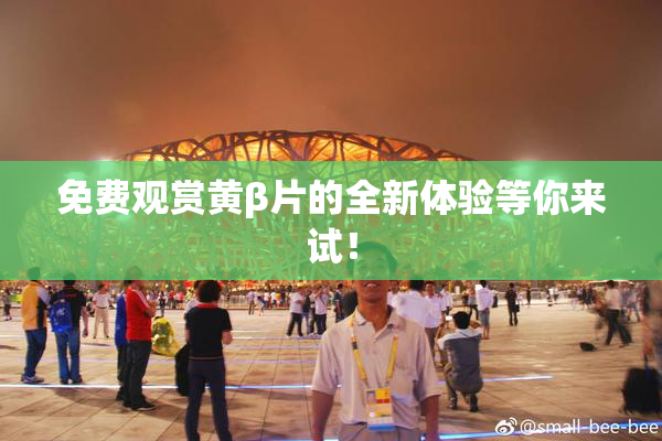 免费观赏黄β片的全新体验等你来试！