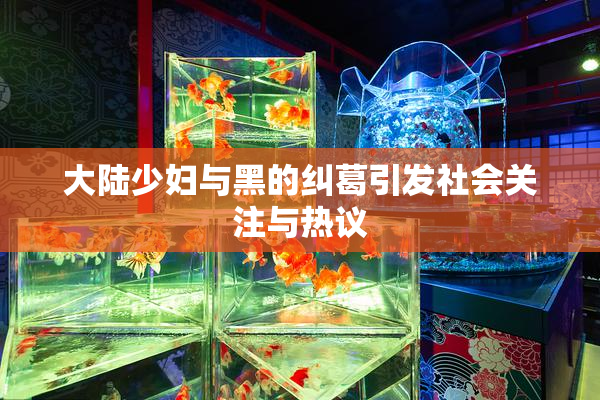 大陆少妇与黑的纠葛引发社会关注与热议
