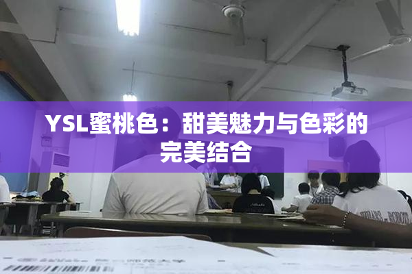 YSL蜜桃色：甜美魅力与色彩的完美结合