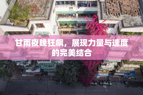 甘雨夜晚狂飙，展现力量与速度的完美结合