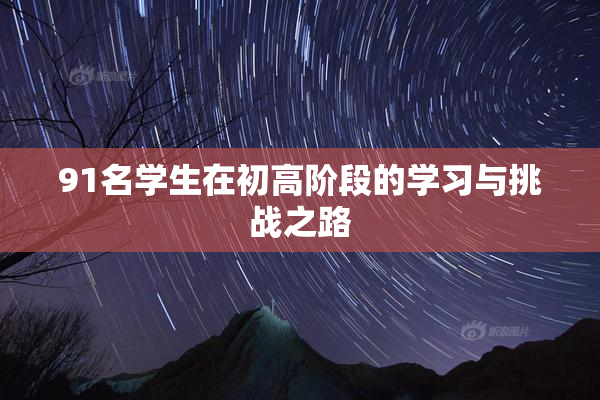 91名学生在初高阶段的学习与挑战之路