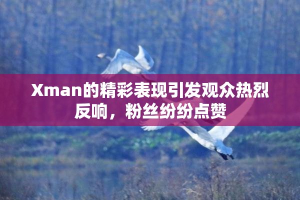 Xman的精彩表现引发观众热烈反响，粉丝纷纷点赞