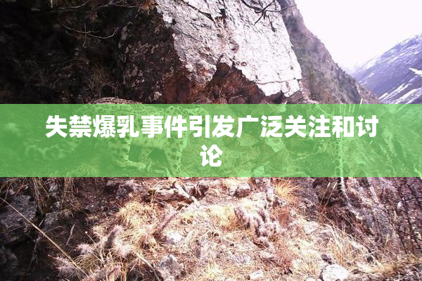 失禁爆乳事件引发广泛关注和讨论