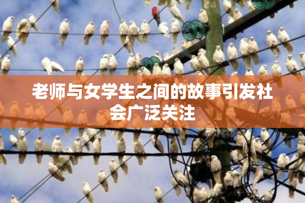 老师与女学生之间的故事引发社会广泛关注