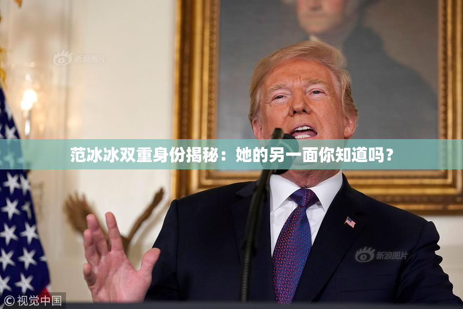 范冰冰双重身份揭秘：她的另一面你知道吗？