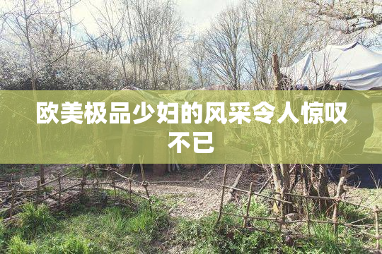 欧美极品少妇的风采令人惊叹不已