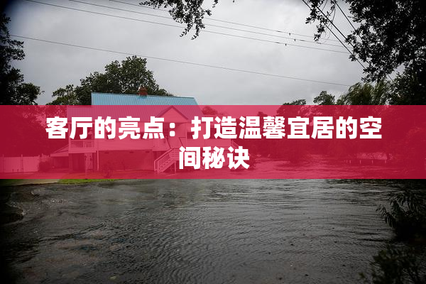 客厅的亮点：打造温馨宜居的空间秘诀
