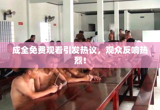 成全免费观看引发热议，观众反响热烈！