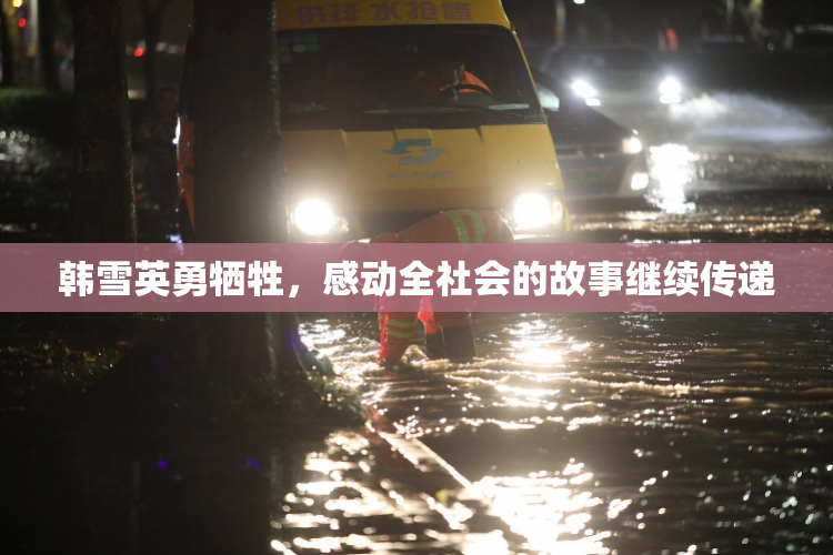 韩雪英勇牺牲，感动全社会的故事继续传递