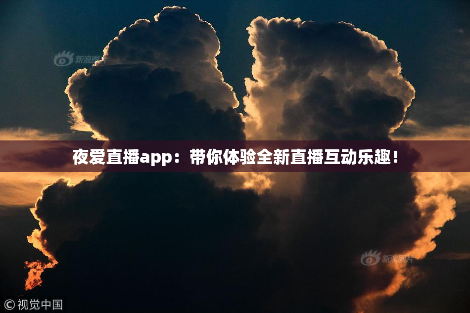 夜爱直播app：带你体验全新直播互动乐趣！
