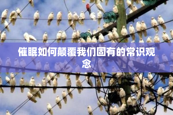 催眠如何颠覆我们固有的常识观念