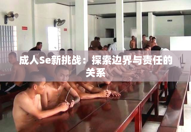 成人Se新挑战：探索边界与责任的关系