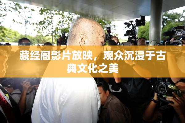 藏经阁影片放映，观众沉浸于古典文化之美