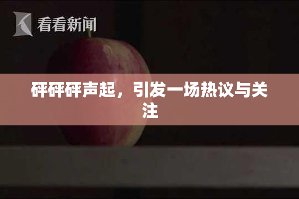 砰砰砰声起，引发一场热议与关注