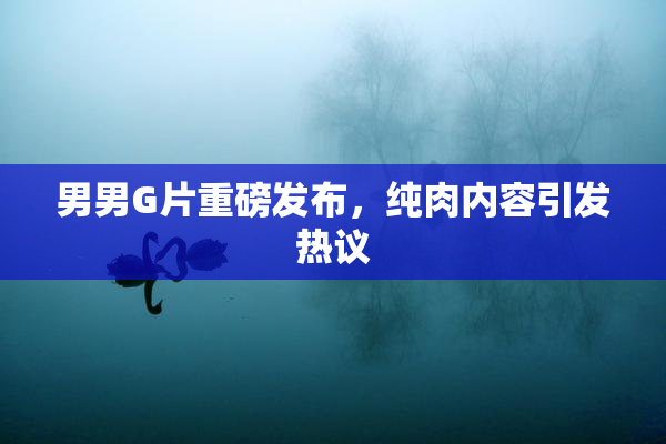 男男G片重磅发布，纯肉内容引发热议