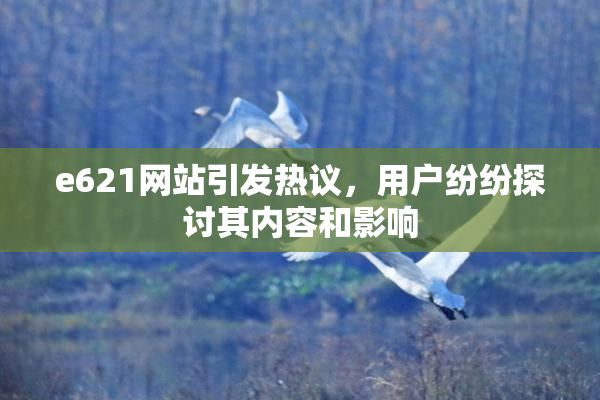 e621网站引发热议，用户纷纷探讨其内容和影响