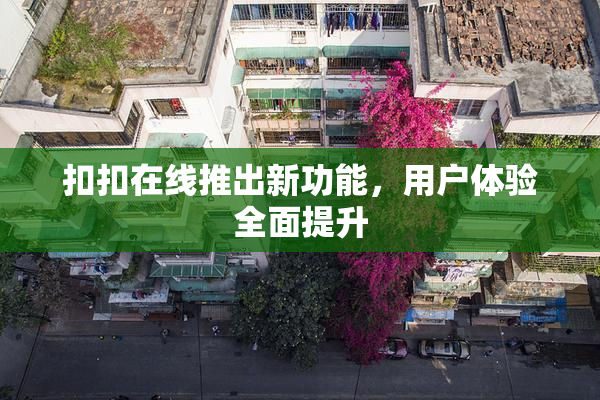 扣扣在线推出新功能，用户体验全面提升