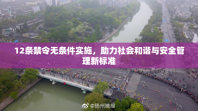 12条禁令无条件实施，助力社会和谐与安全管理新标准