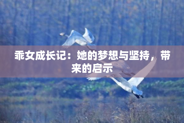 乖女成长记：她的梦想与坚持，带来的启示