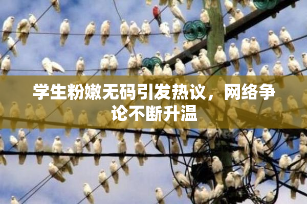 学生粉嫩无码引发热议，网络争论不断升温