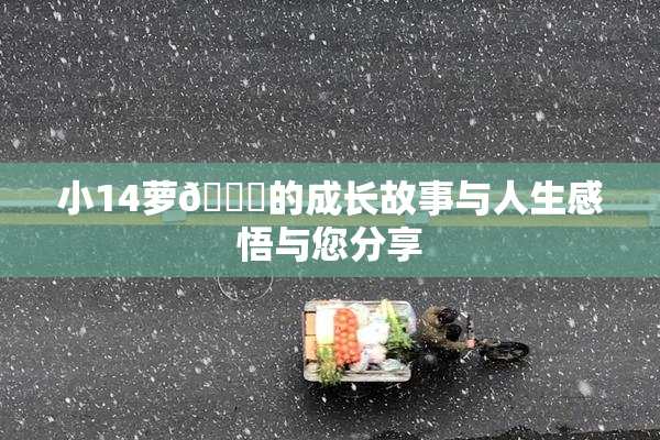 小14萝🔞的成长故事与人生感悟与您分享