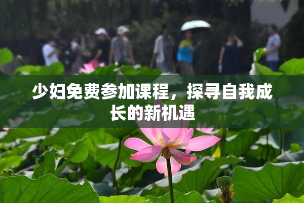 少妇免费参加课程，探寻自我成长的新机遇