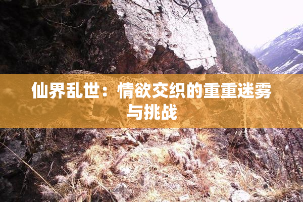 仙界乱世：情欲交织的重重迷雾与挑战