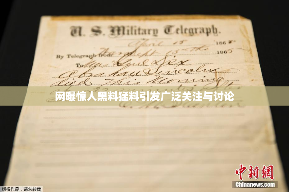 网曝惊人黑料猛料引发广泛关注与讨论