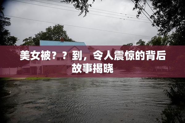美女被？？到，令人震惊的背后故事揭晓