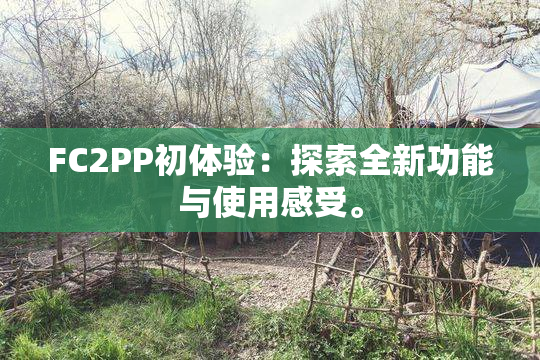 FC2PP初体验：探索全新功能与使用感受。