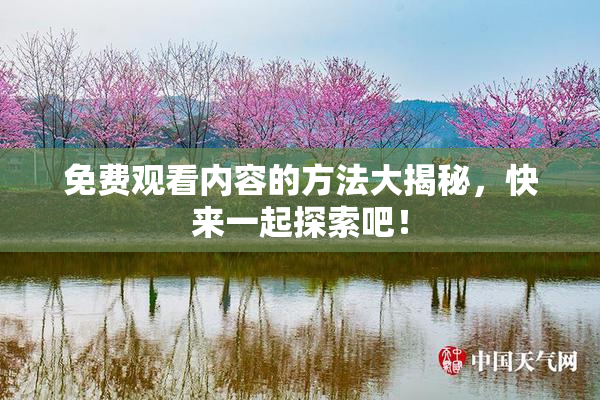 免费观看内容的方法大揭秘，快来一起探索吧！