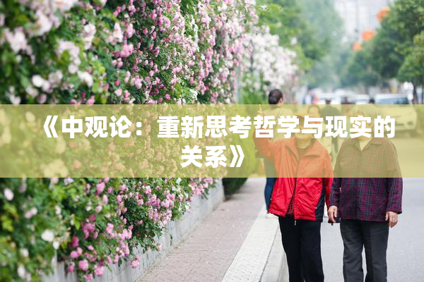 《中观论：重新思考哲学与现实的关系》