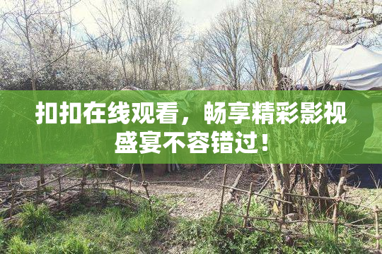 扣扣在线观看，畅享精彩影视盛宴不容错过！