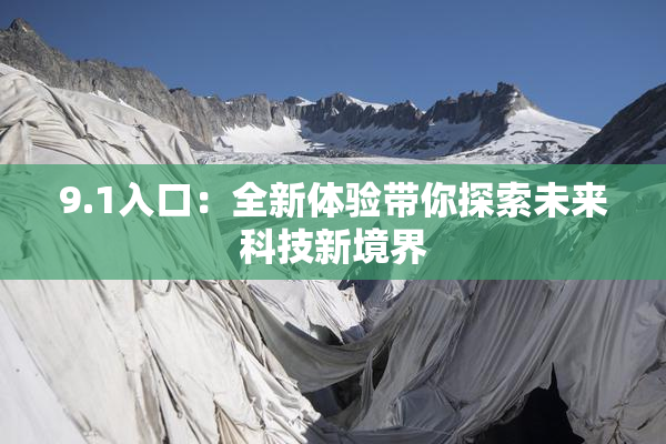 9.1入口：全新体验带你探索未来科技新境界