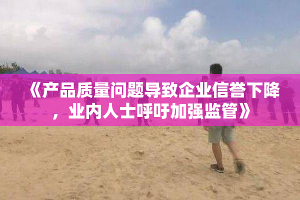 《产品质量问题导致企业信誉下降，业内人士呼吁加强监管》