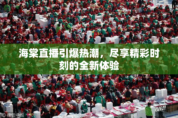 海棠直播引爆热潮，尽享精彩时刻的全新体验