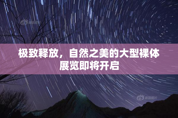 极致释放，自然之美的大型裸体展览即将开启