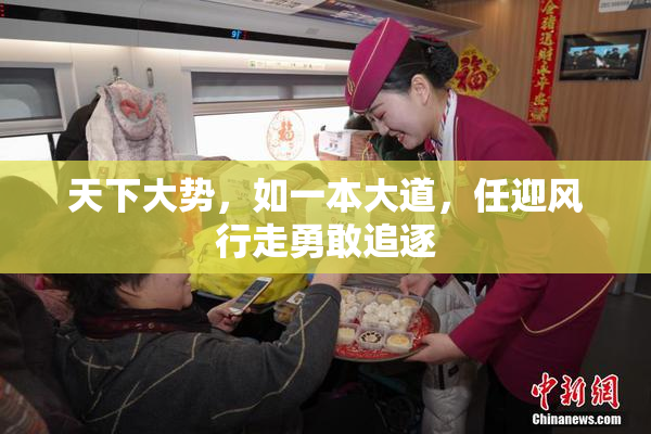 天下大势，如一本大道，任迎风行走勇敢追逐