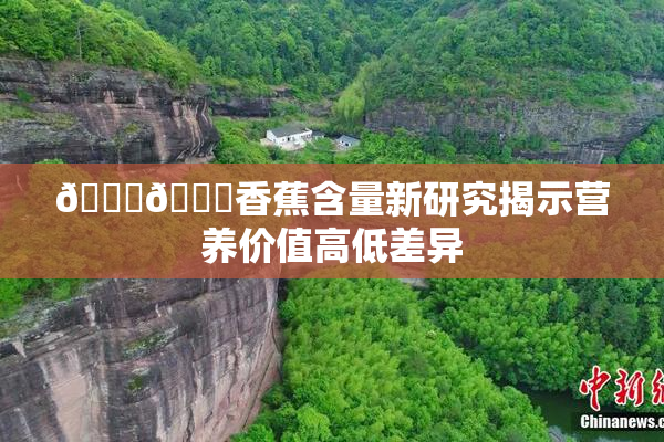 🔞🔞香蕉含量新研究揭示营养价值高低差异